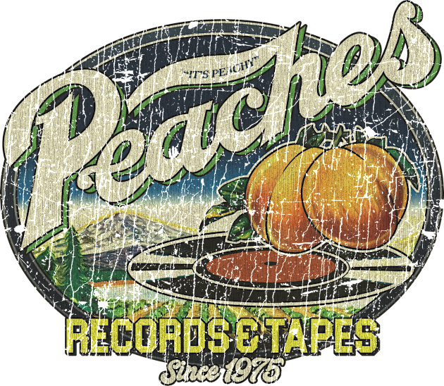 Peaches Records & Tapes 1975 Kids T-Shirt by JCD666