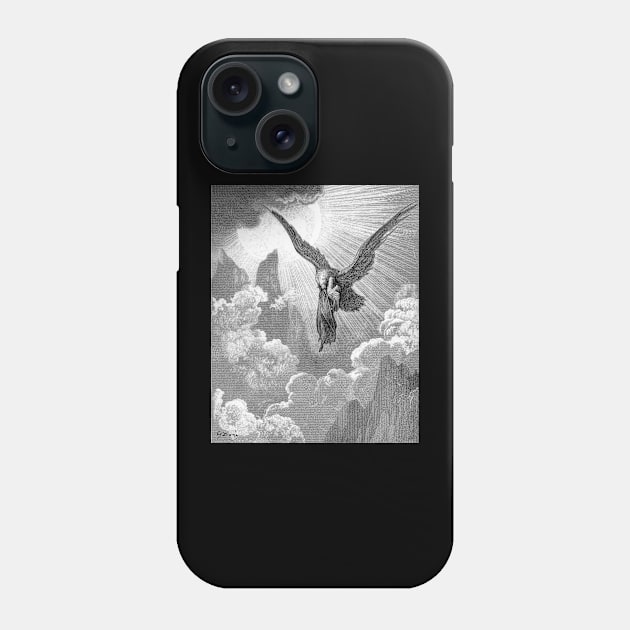 Dante and the Eagle - Gustave Dore Divine Comedy Canto IX Phone Case by forgottenbeauty