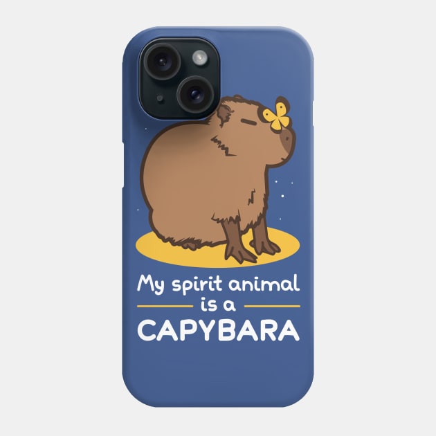 My spirit animal is a capybara Phone Case by Domichan