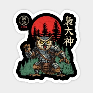 Owl God Japanese Streetwear Art Magnet