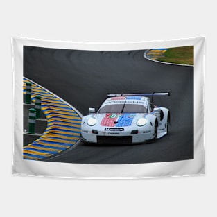 Porsche 911 RSR 24 Hours of Le Mans 2019 Tapestry