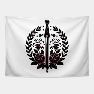 Medievalcore - Sword, laurel and roses Tapestry