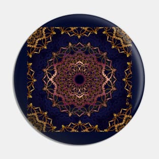 Ornamental mandala Pin