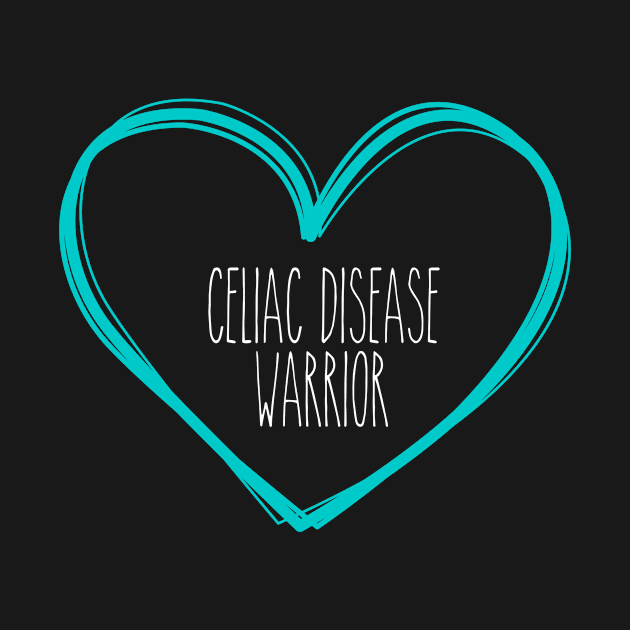 Celiac Disease Warrior Heart Support by MerchAndrey