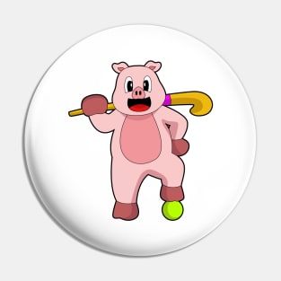 Pig Hockey Hockey stick Pin