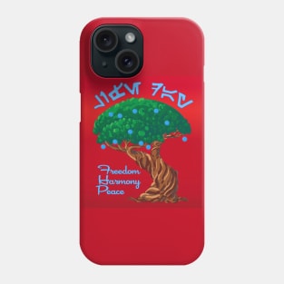 Happy Life Day! Freedom, Harmony and Peace with Tree of Life Phone Case