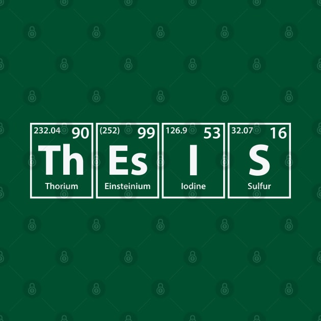 Thesis (Th-Es-I-S) Periodic Elements Spelling by cerebrands