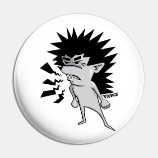 fierce hedgehog Pin