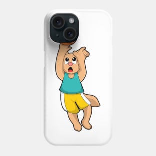 Cat at Basketball Sports Phone Case