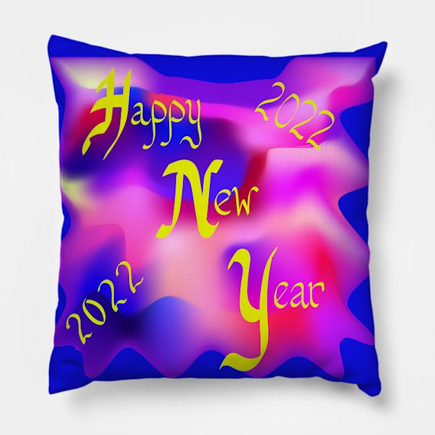 Happy New Year Pillow by Barschall