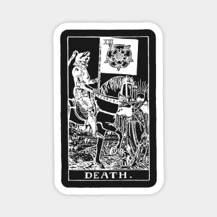 Death Tarot in white Magnet