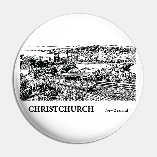 Christchurch New Zealand Pin by Lakeric