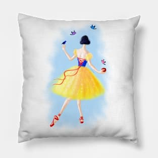 Ballerina Snow Pillow