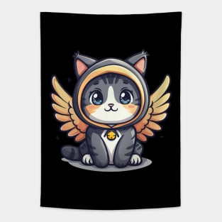 Kawaii Cat Angel Tapestry