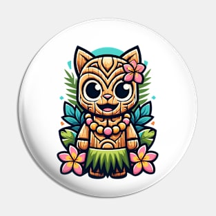 Tiki Cat Pin