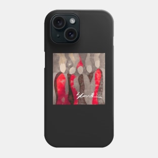 Women in Gray and Red Phone Case