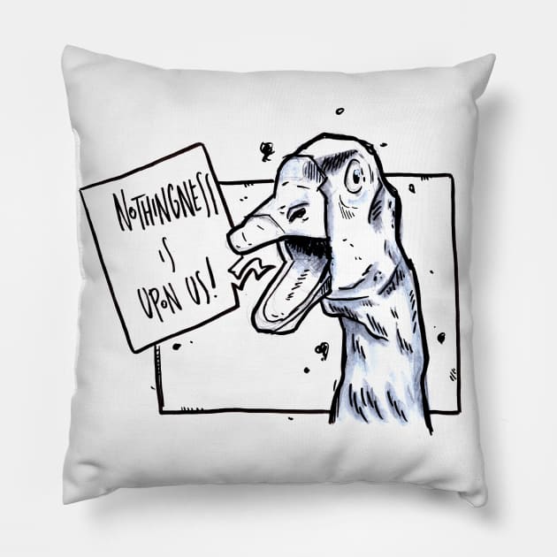 The Goose of Nothingness Pillow by pmkhimself