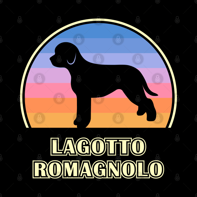 Lagotto Romagnolo Vintage Sunset Dog by millersye