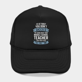 Middle School Teacher Appreciation Gift Hat