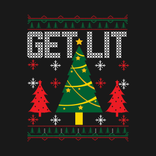 Get Lit - Ugly Christmas Sweater T-Shirt