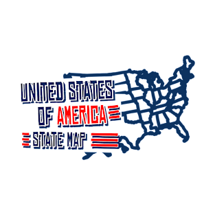 USA Travel Map - state map T-Shirt