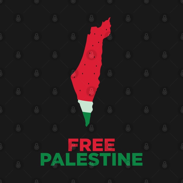 Free Palestine Watermelon Style by syahrilution