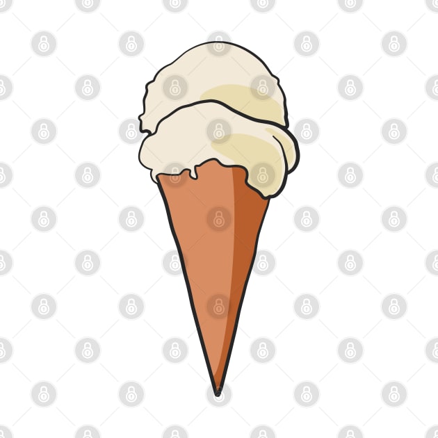 Ice Cream Waffle Cone by THP Creative