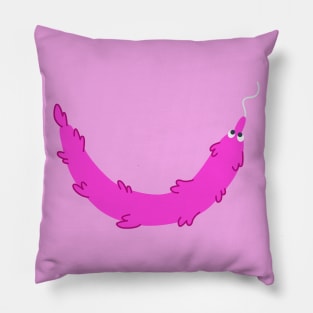 Worm Smile (Pink) Pillow