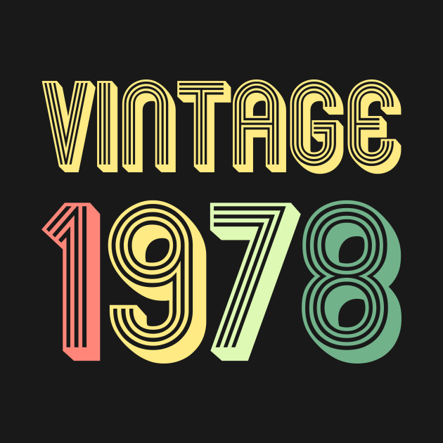 vintage 1978 40th birthday
