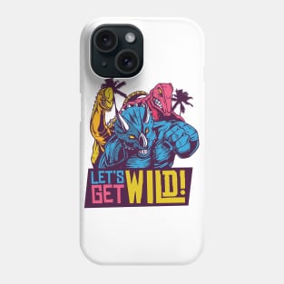 WILD 80'S DINOSAURS Phone Case