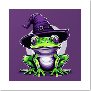 Howdy Partner Frog Art Print Frog Aesthetic Art Print Lilac Green