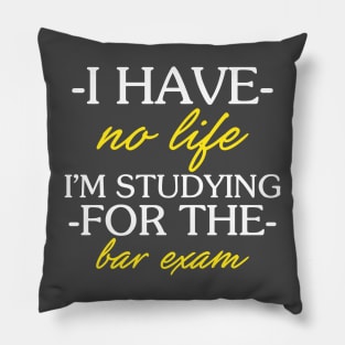 Bar Exam Shirt Funny Law School Graduation Gifts Pillow