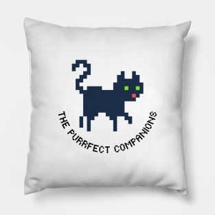 Pixel Whiskers: The Purrfect Companions Pillow