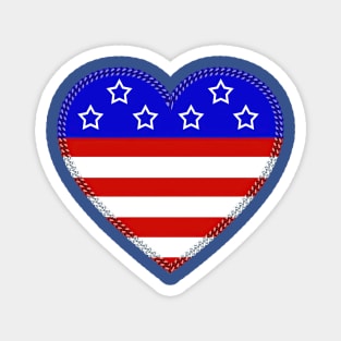 USA Flag United States Heart Independence Vote Patriotic 2020 Magnet