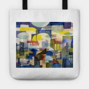 Cityscape with Clouds Tote