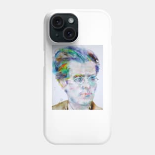 GUSTAV MAHLER watercolor portrait .2 Phone Case