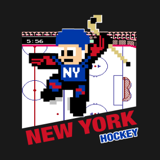 New York Hockey 8 bit cartridge design T-Shirt