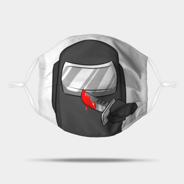 Among Us Imposter Knife Black Among Us Mask Teepublic Among Us Imposter Knife Black Among Us Mask Teepublic