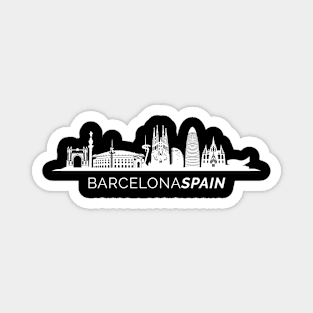 Barcelona City Skyline Magnet