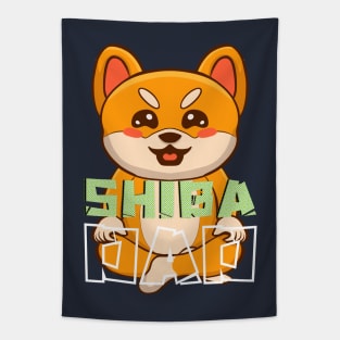 Shiba dad| Crypto gift Tapestry