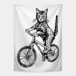 SEEMBO Cat Cycling Bicycle Bicycling Riding Bike Fun Biking Tapestry