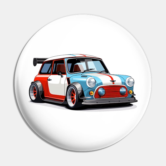 Mini GP Cartoon Pin by SynchroDesign