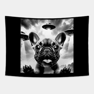 French Bulldog UFO Fiesta Fun and Fashionable T-shirts for Bulldog Tapestry