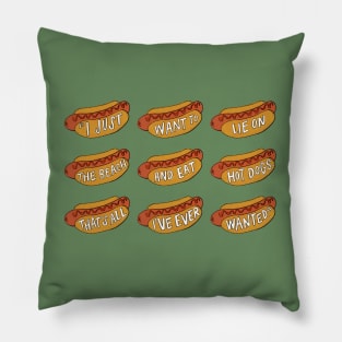 Hot Dog Contest Pillow