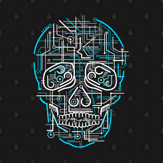 Electric Skull by Koala Tees