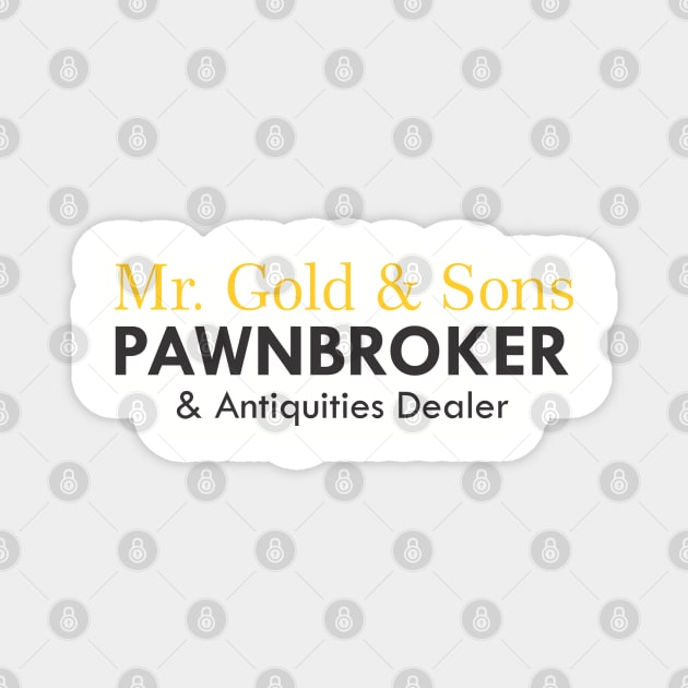 Mr Gold & Sons Magnet by eevylynn