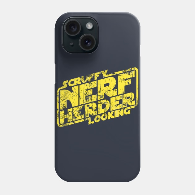 Scruffy looking nerf herder distressed Phone Case by synaptyx