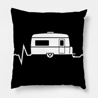 Camping Trailer Heartbeat - Travel Camping Pillow