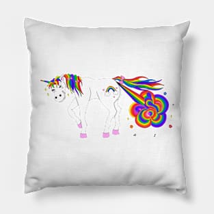 Rainbow Farting Unicorn Pillow