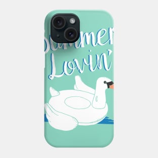 Summer Lovin Swan Pool Float Phone Case